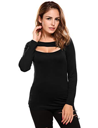 Sexy womens tops with key hole