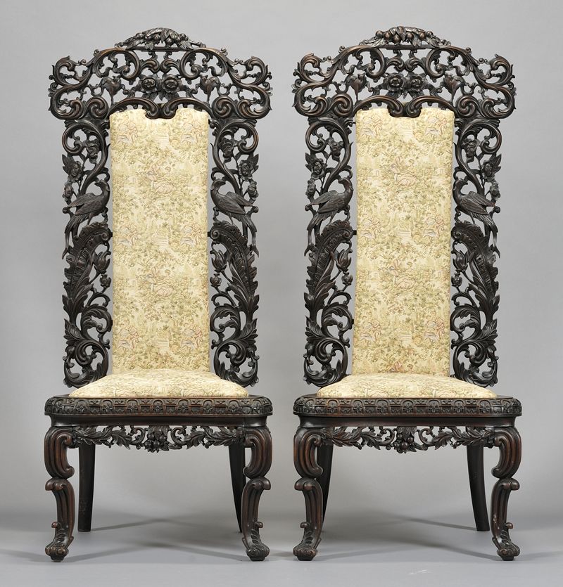 Tall asian style chairs