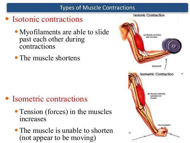 Contraction facial isotonic muscle