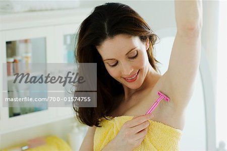 Shaved women armpits image