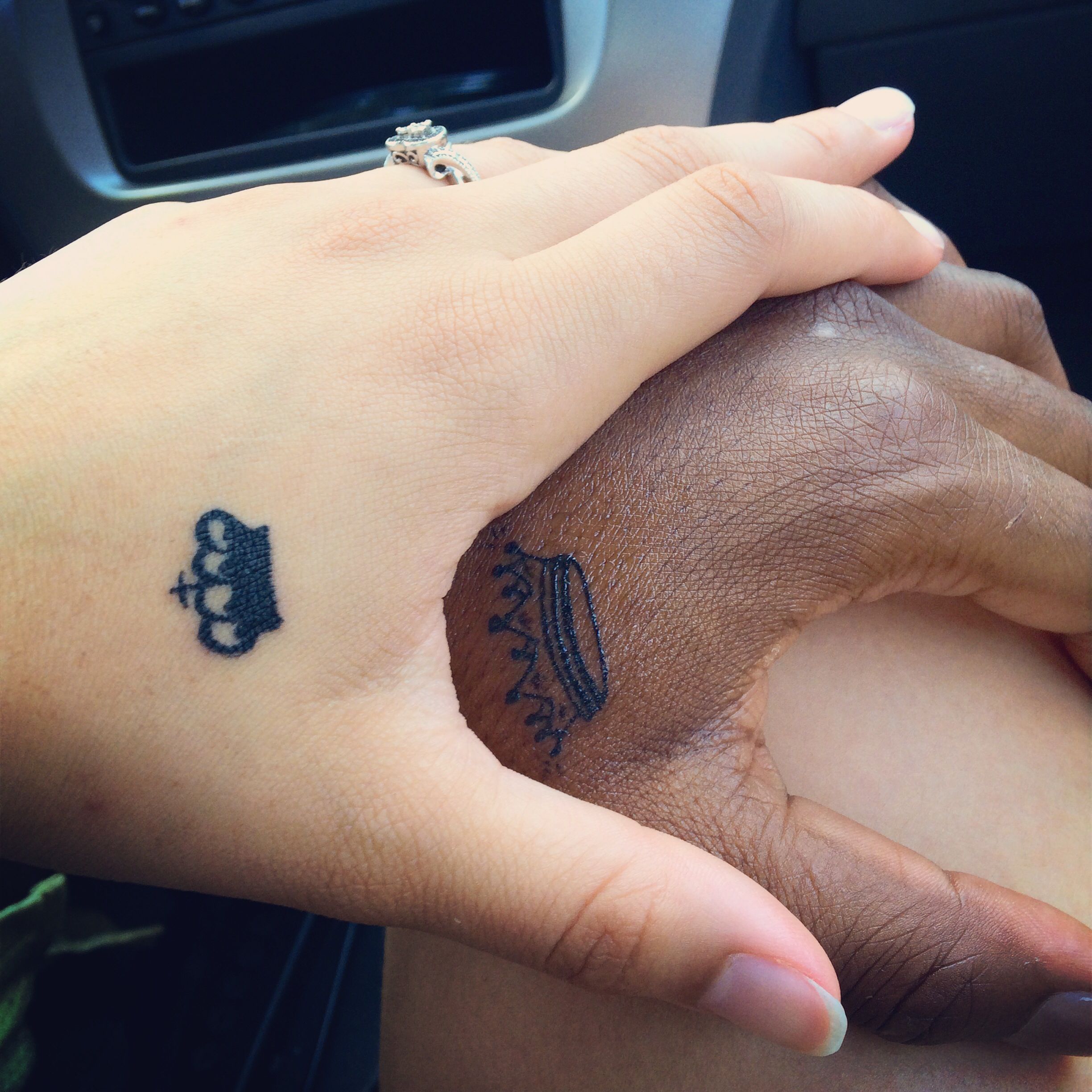 Interracial temporary tattoos  photo