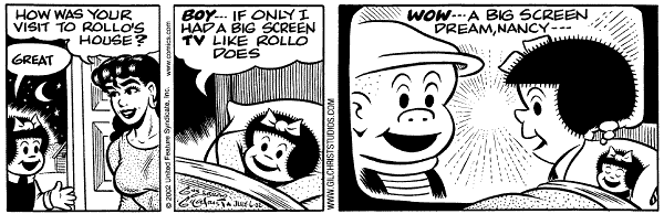 Wonka reccomend Nancy cartoon strip