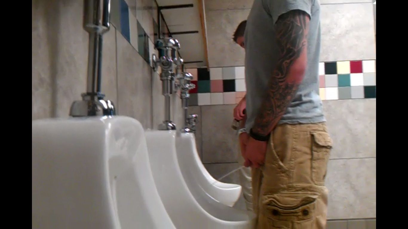 Boys bathroom hidden camera pissing 