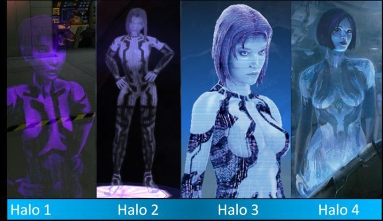 Cortana halo3 naked