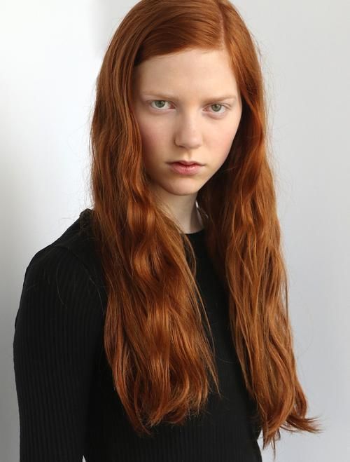 Pretty redhead model