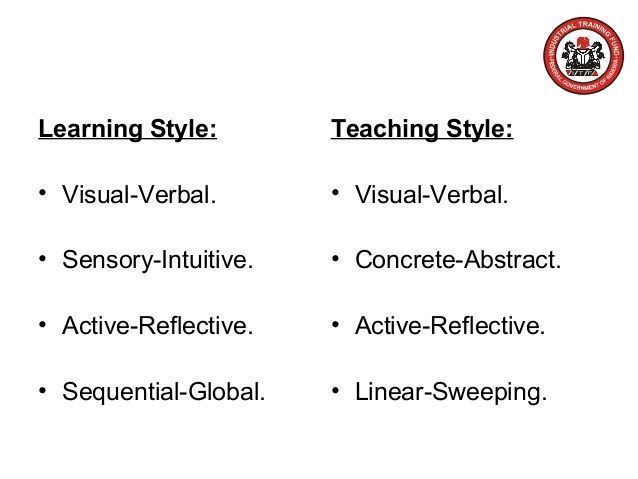 Tackle reccomend Learning styles for adult learners