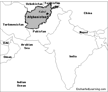 best of Of Asian india afiganistan map