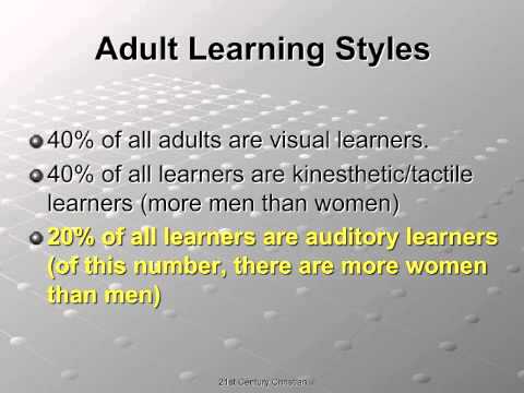 Athena reccomend Learning styles for adult learners