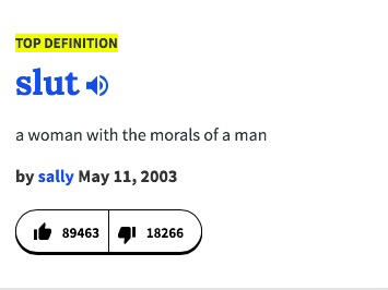 Deffinition of slut