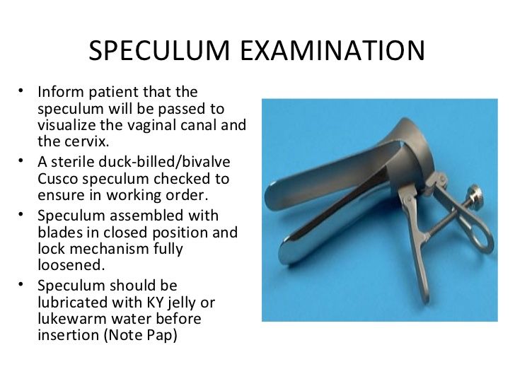 Exam insertion photo speculum vagina