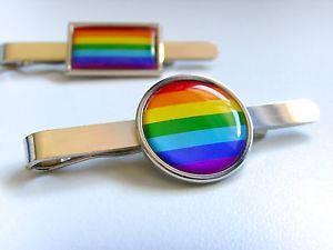 Bomber reccomend Gay pride rainbow tie clip