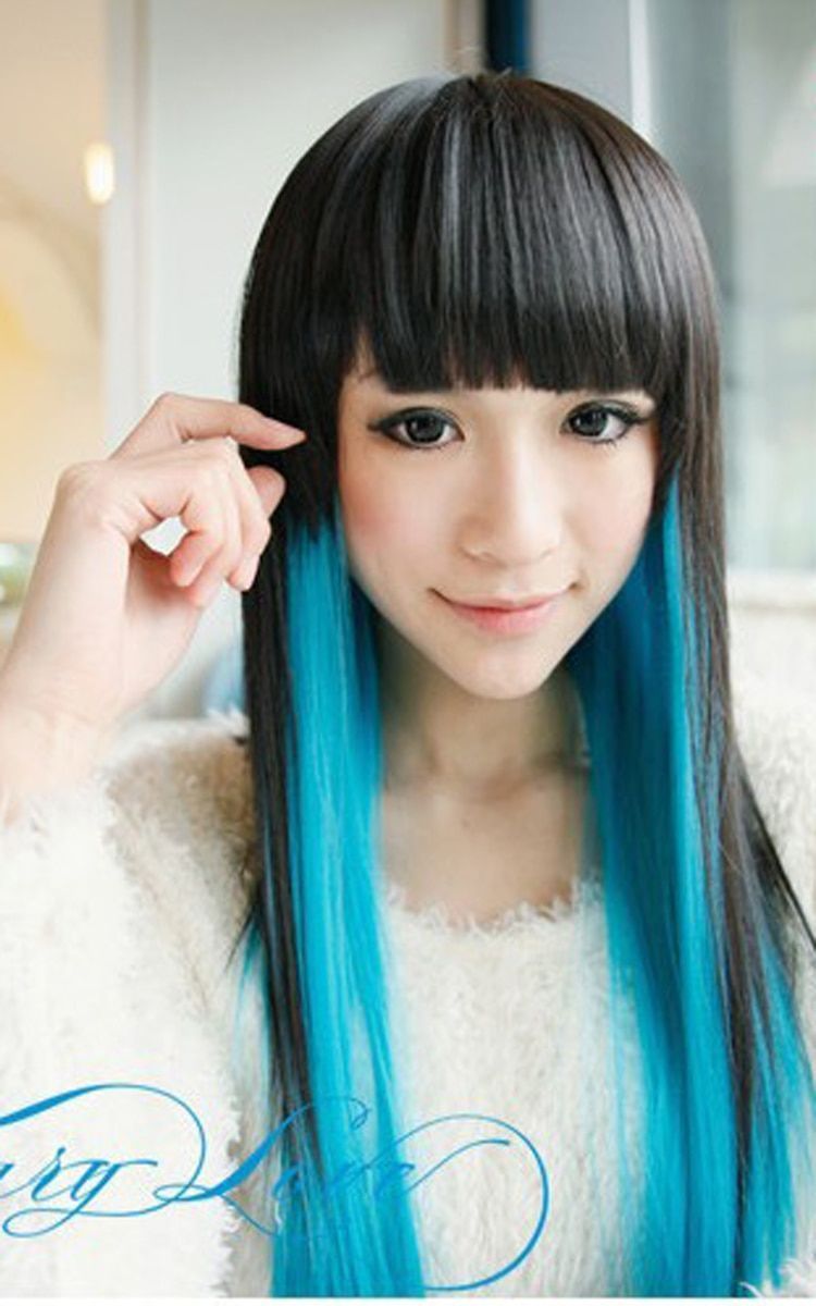 best of Black cuty hair Japanese girl straight