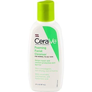 The T. reccomend Cerve facial cleansers and lotions