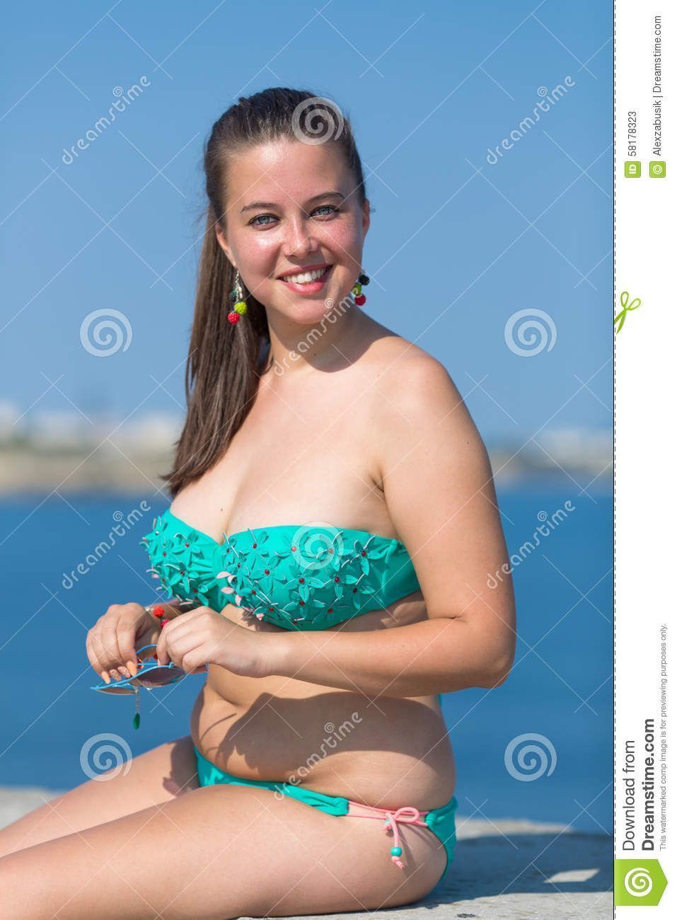 Busty beach women