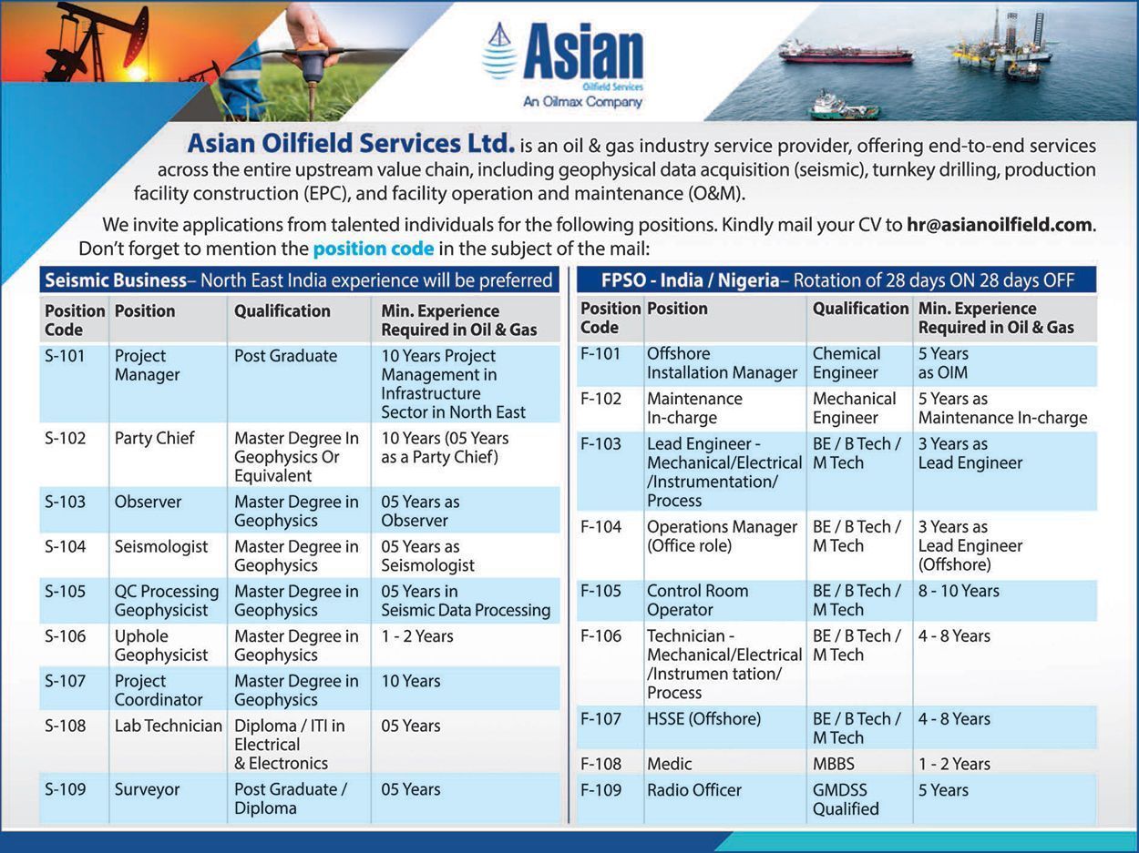 best of Oilfield services Asian