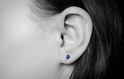 Story experience pantyhose double pierced ear