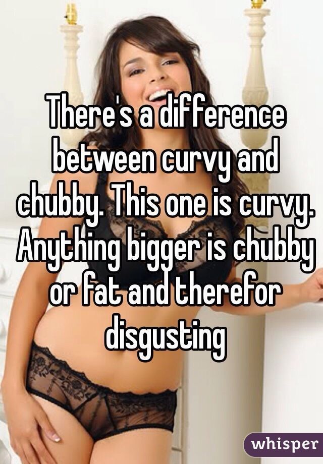 The difference between chubby and fat