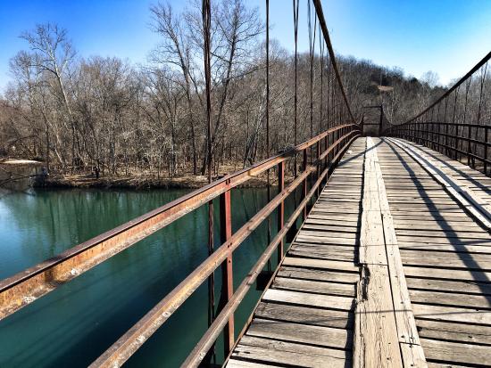 Missouri swinging bridges