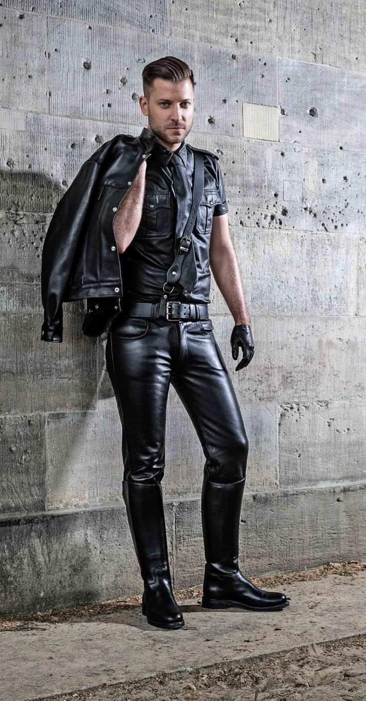 Male fetish leather gear