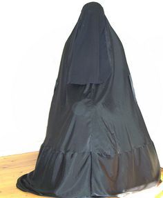 Niqab schwarz dick