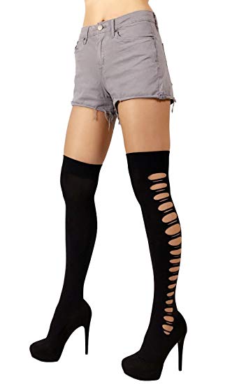 Opaque pantyhose overknees and socks