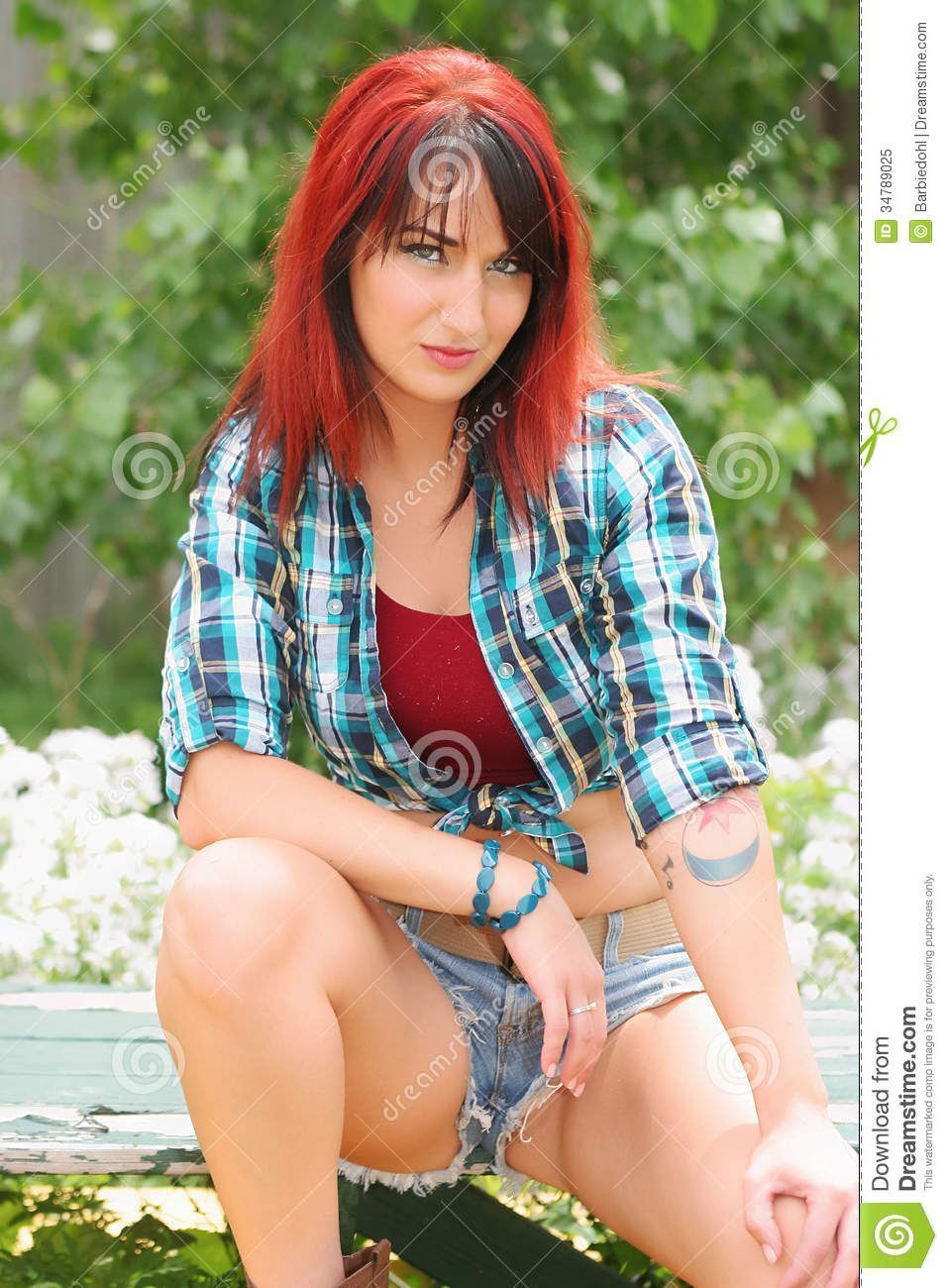 Redhead woman top  picture