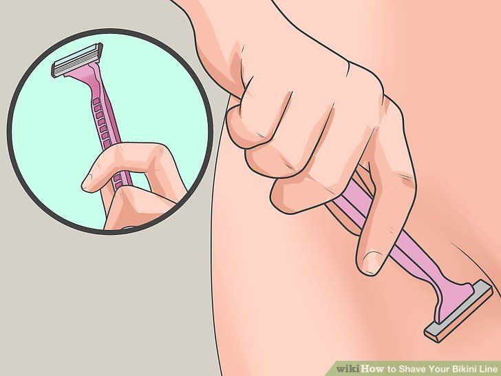 Step by step shave vagina
