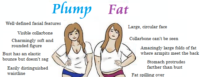 best of Between fat and The difference chubby
