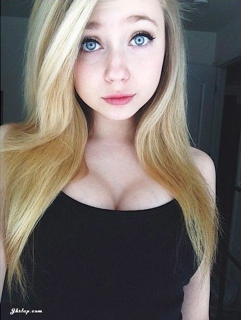 Hot young blonde big tits