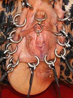 Extreme pierced pussy
