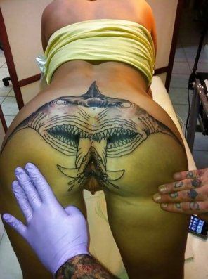 Asshole tattoo anal