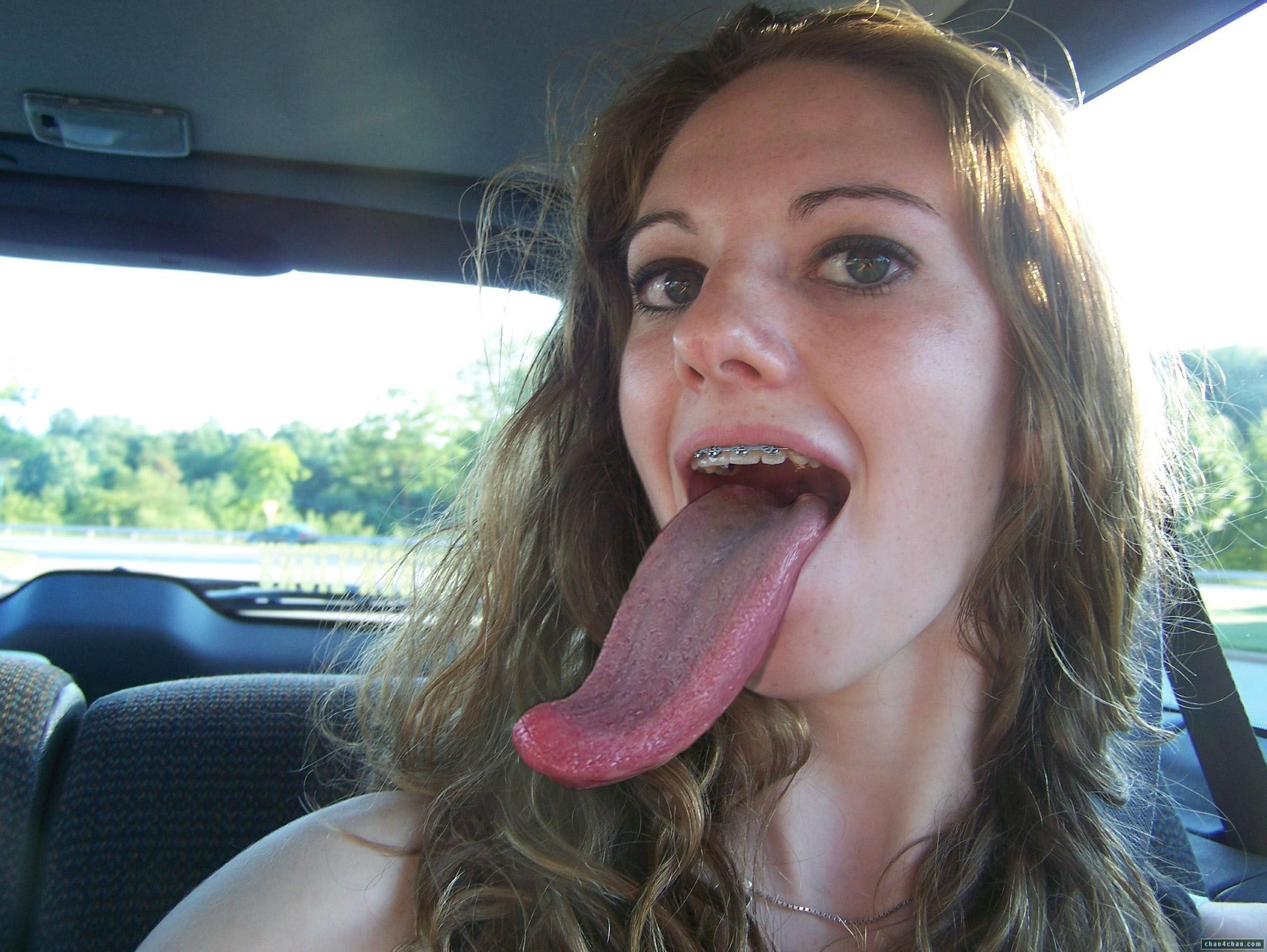 best of Deepthroat long tongue