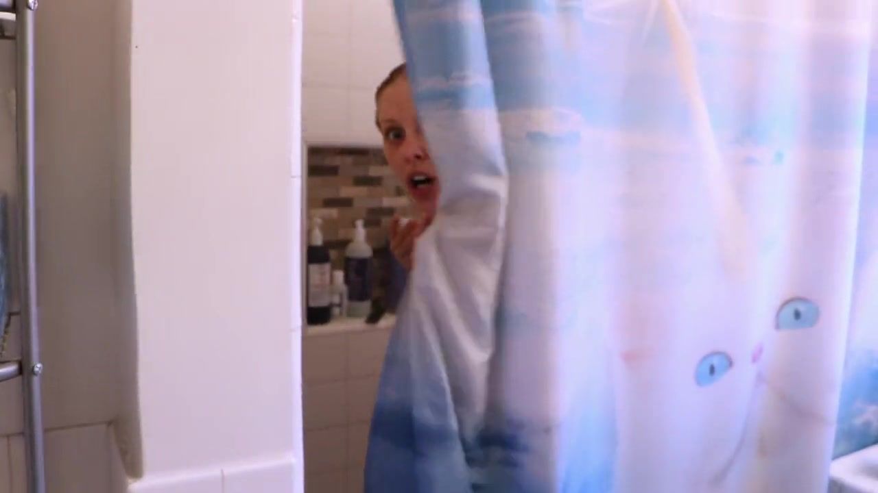 Son spying mom shower